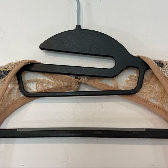 Kelley Felder Beige Tan Evening Gown Sequence Midid Dress US8 - Picture 9 of 12